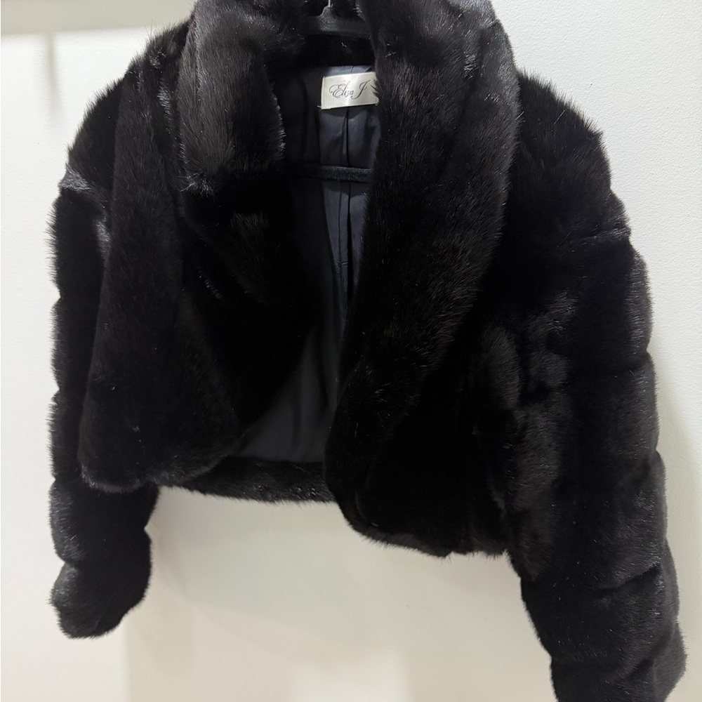 ECHT Elegant Black Teddy Jacket - image 2